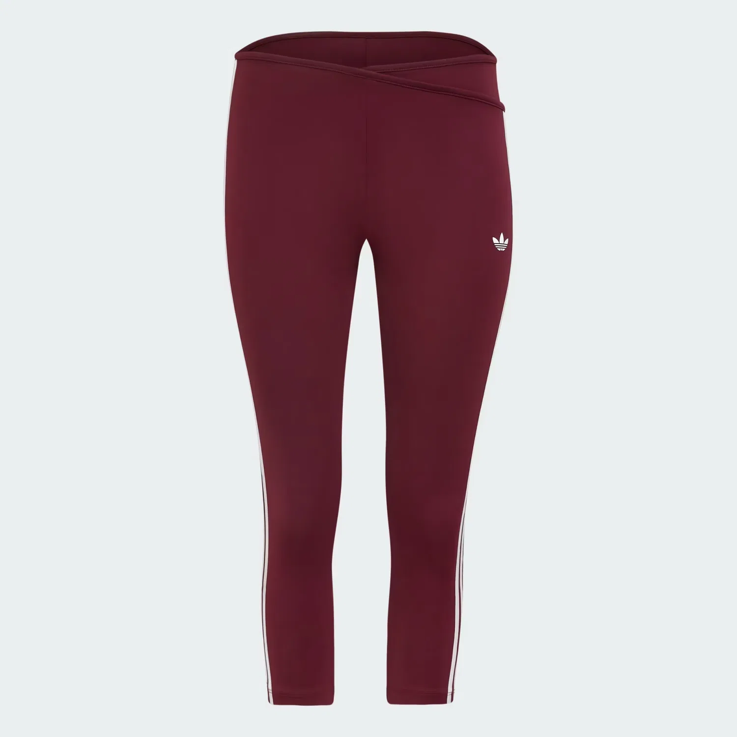 Женские брюки капри облегающего кроя Adilenium 5.0 Adidas Originals, бордовый — фото 2