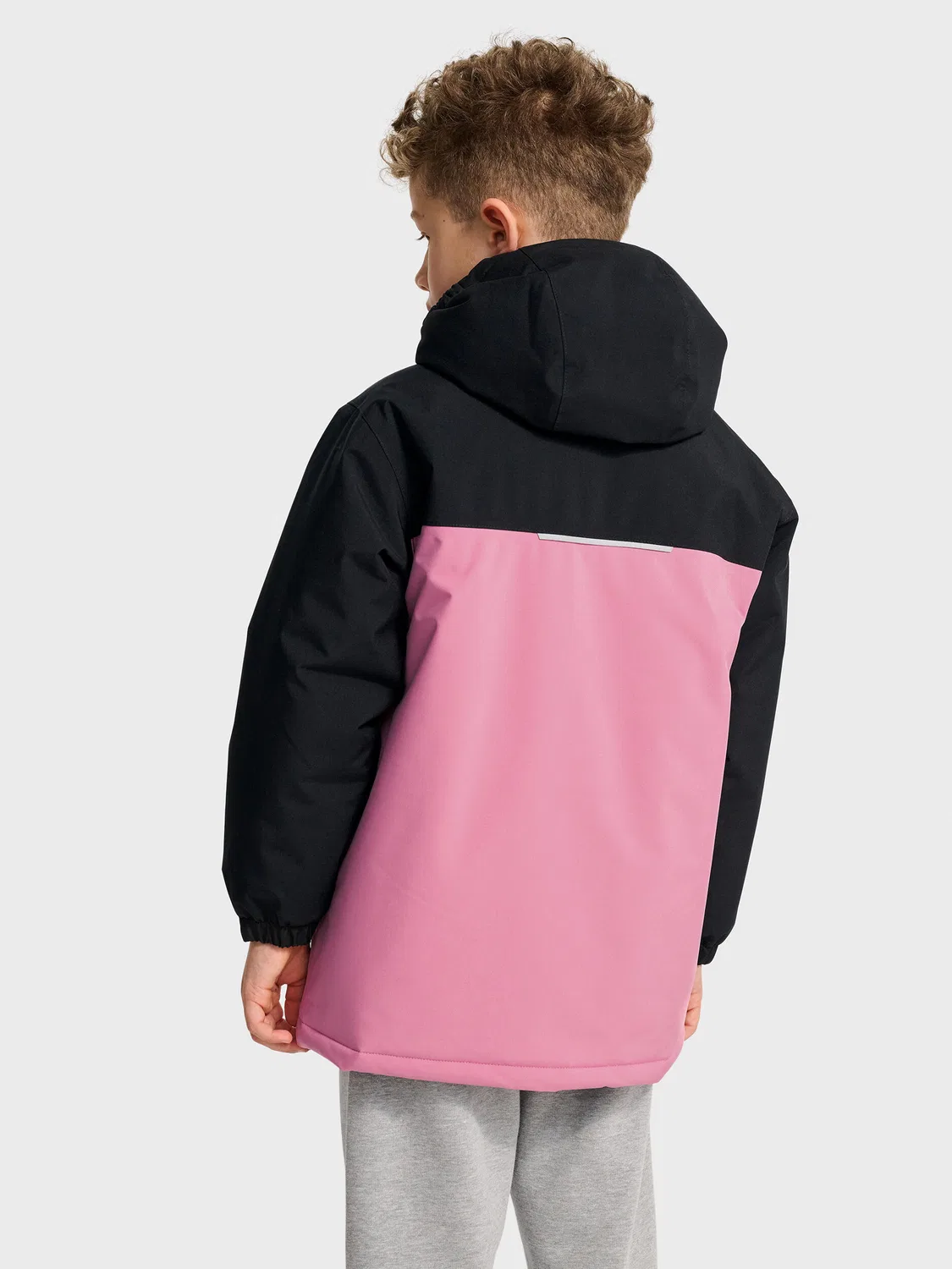 Детская куртка на молнии hmlJR Block Hummel, Traubenlila Bonbonrosa Hellrosa — фото 3