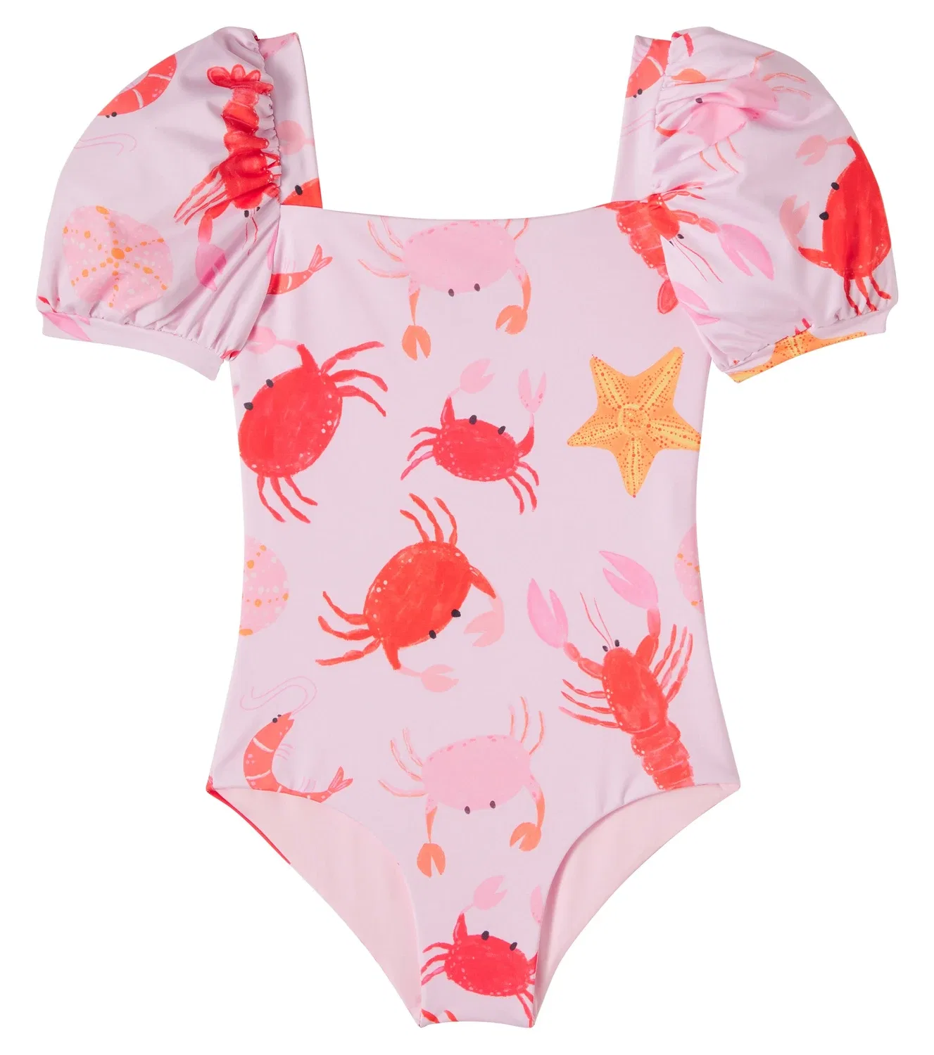 Раздельный купальник с принтом Crustaceos Rosado Pepita&Me, розовый