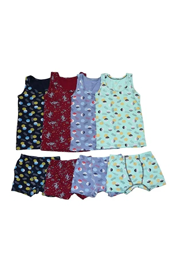Детский комплект трусов-боксеров для мальчиков хлопковый Poli Underwear, Asorti — фото 3