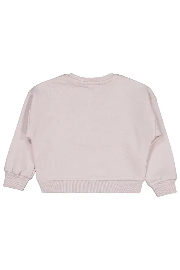 Детские свитшот для девочек с длинным рукавом Civil Girls, Light Beige — фото 2