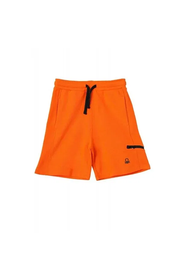 Детские шорты для мальчиков из экокожи Benetton, 418