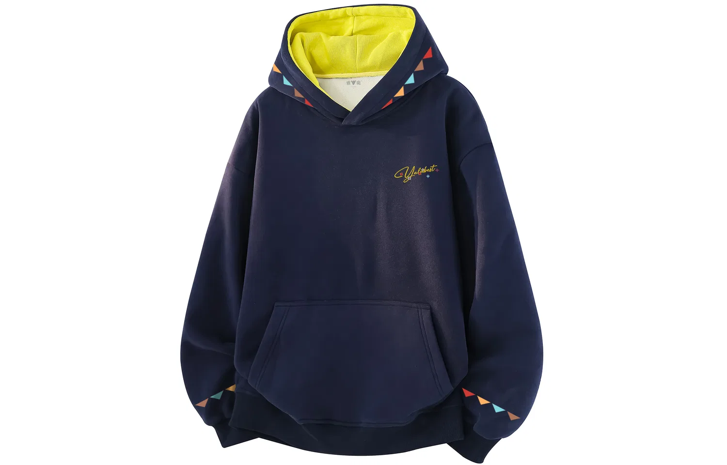 Детский свитшот с капюшоном средней плотности Navy Blue & Yellow YALU