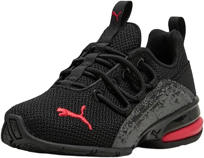 Детские кроссовки для мальчиков с принтом Axelion Gradient Fade PUMA, Black — фото 2