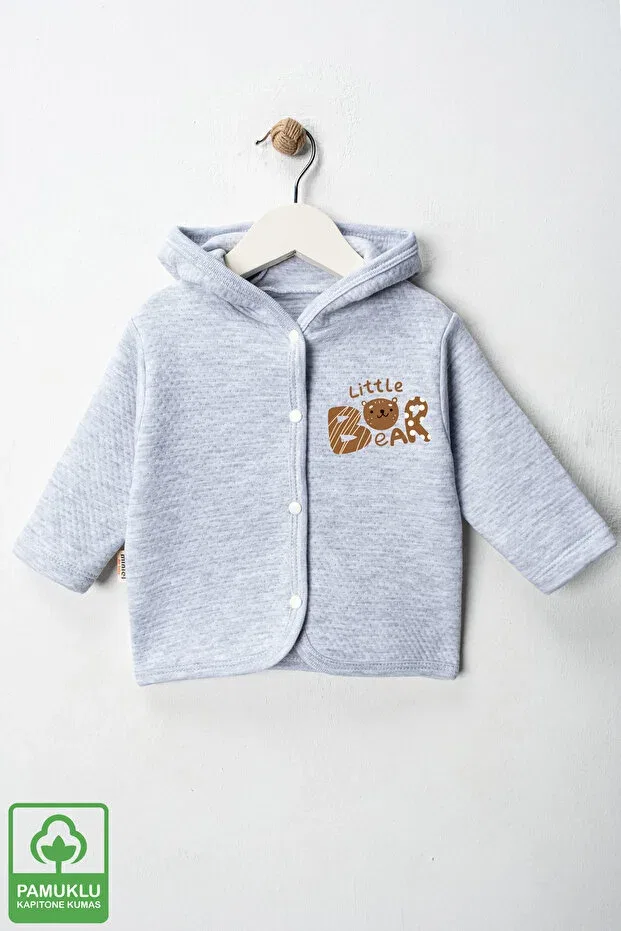 Детский кардиган с принтом Little Bear Miniel, Gri