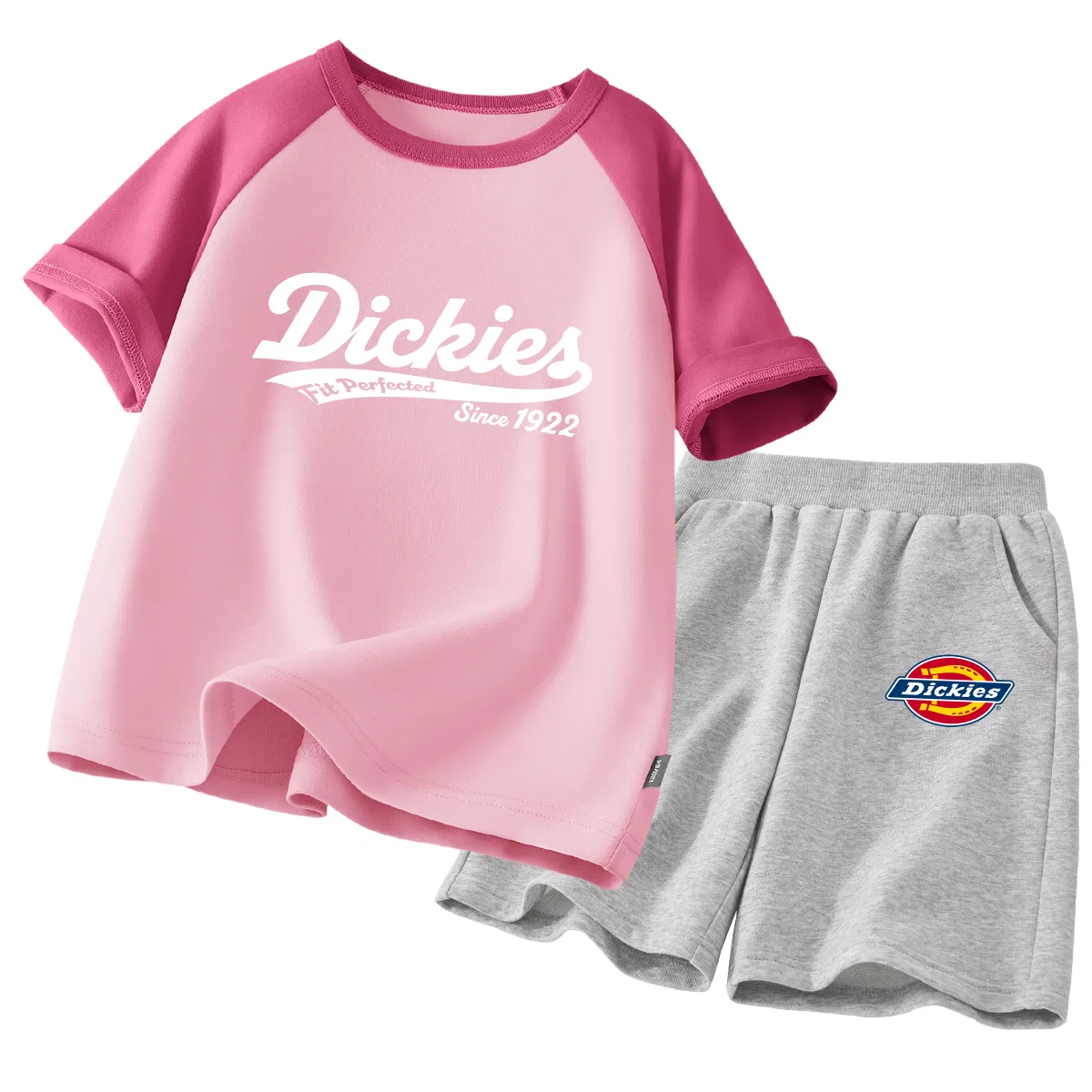 Детский спортивный комплект с круглым вырезом Ribbon Cream Green+Standard K Gray Dickies — фото 3