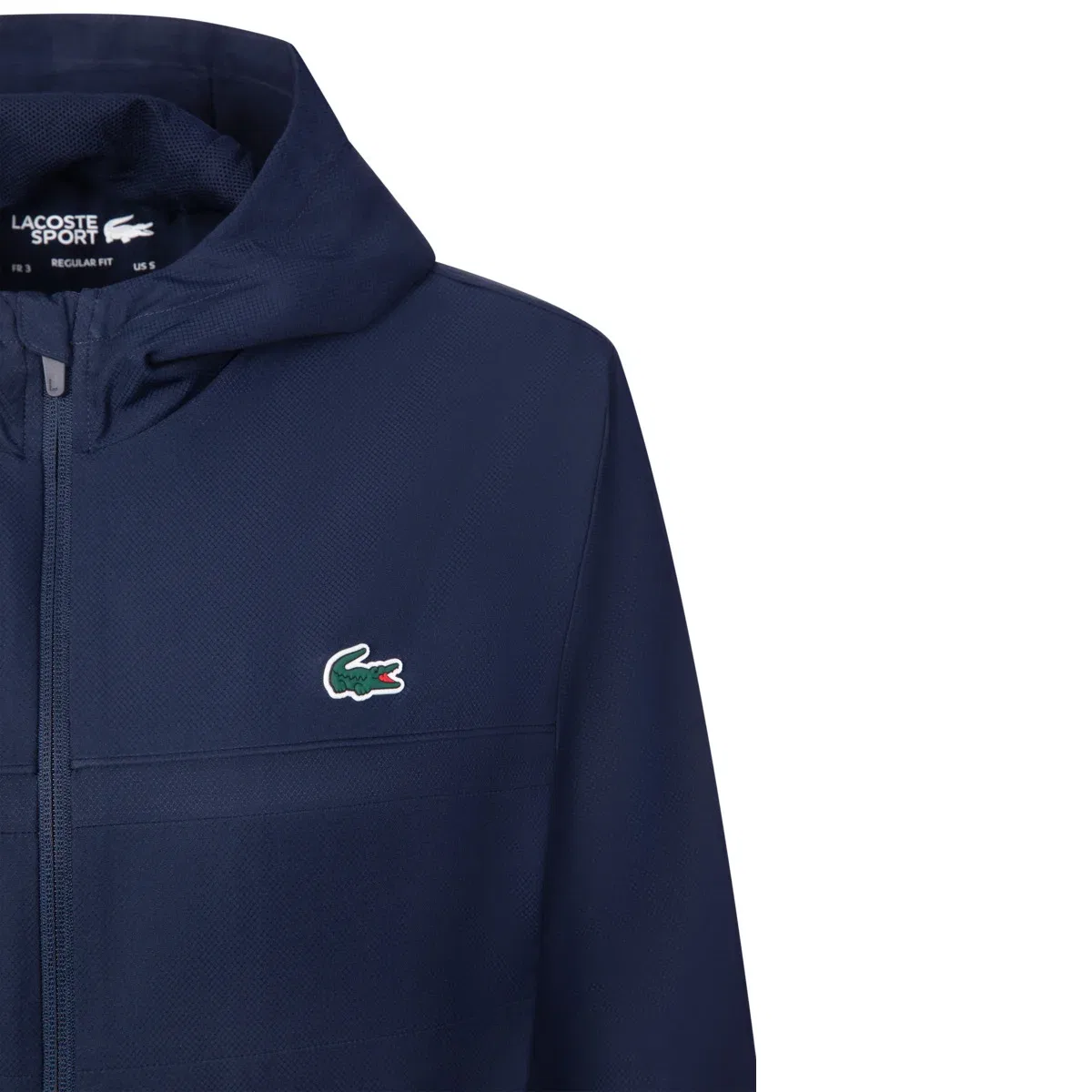 Куртка спортивная темно-синяя Lacoste, темно-синий — фото 3