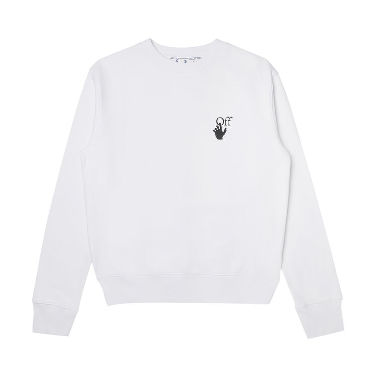 

Толстовка Off-White Caravaggio Lute Slim Crewneck 'White', белый