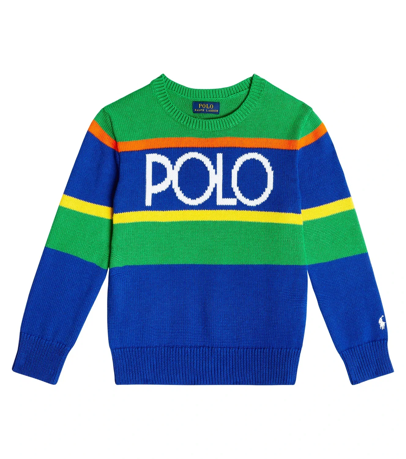 Свитшот с жаккардовым узором Polo Ralph Lauren Kids, мультиколор