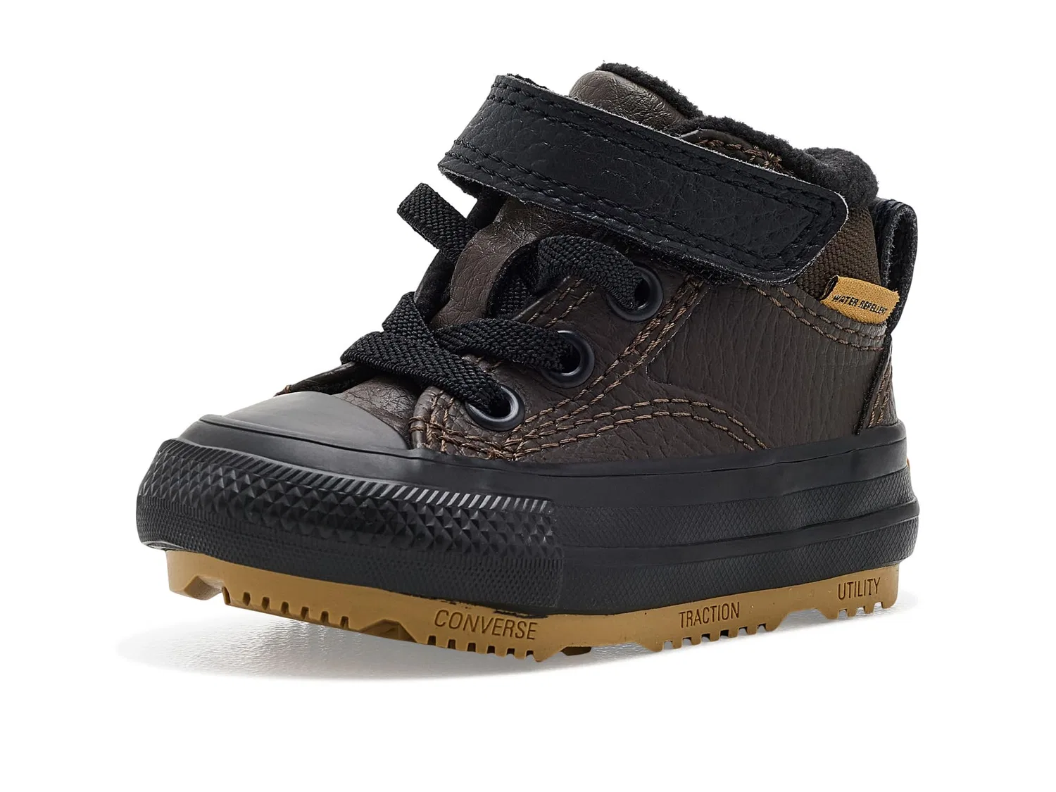 Детские сапоги Chuck Taylor All Star Malden Street (для младенцев/малышей) Converse Kids, Fresh Brew/Struck Gold/Black
