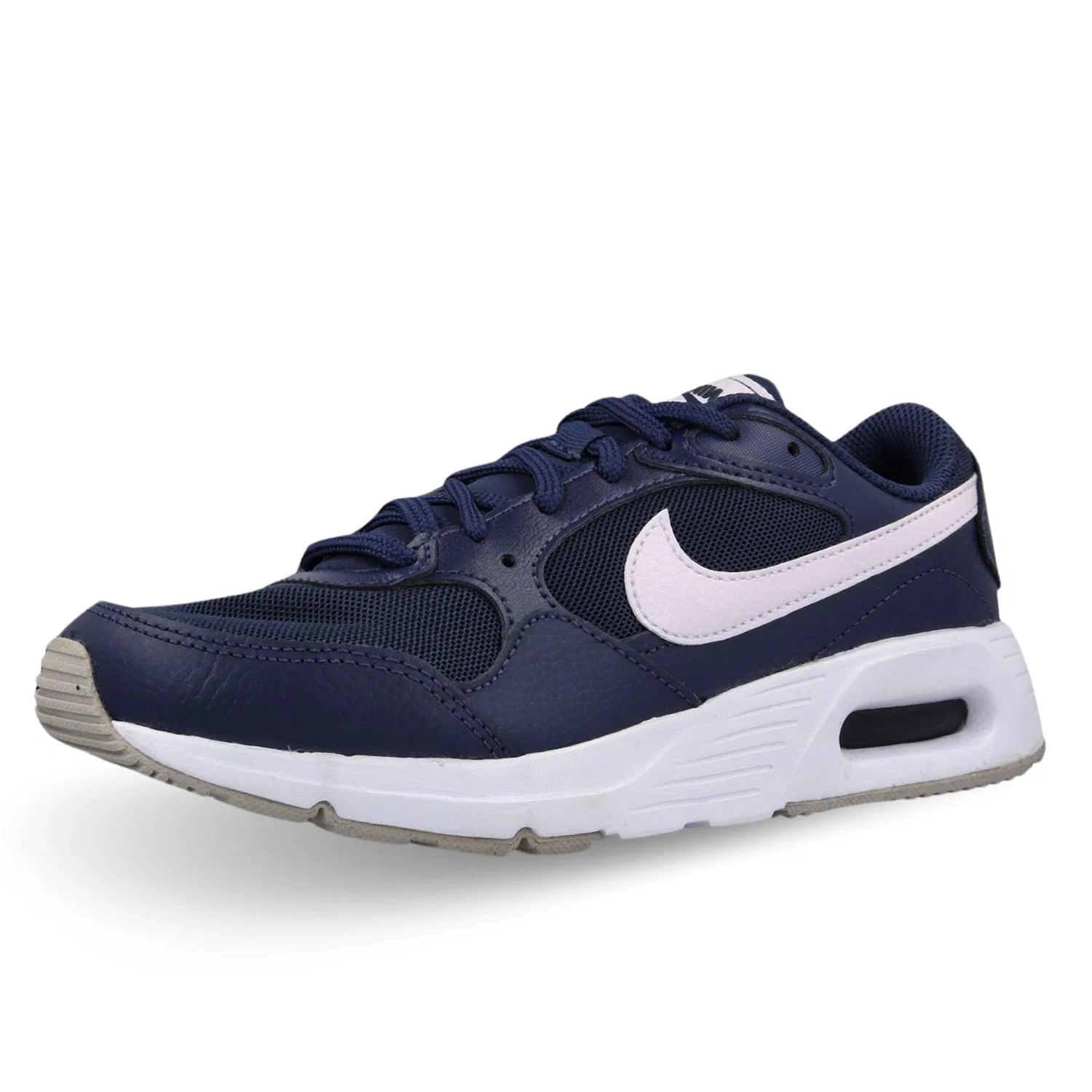 Детские кроссовки для мальчиков с шнуровкой Air Max Sc NIKE, Midnight Navy Barely Grape White