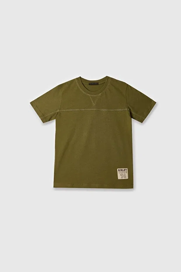 Детская футболка для девочек с коротким рукавом Sisley, Green