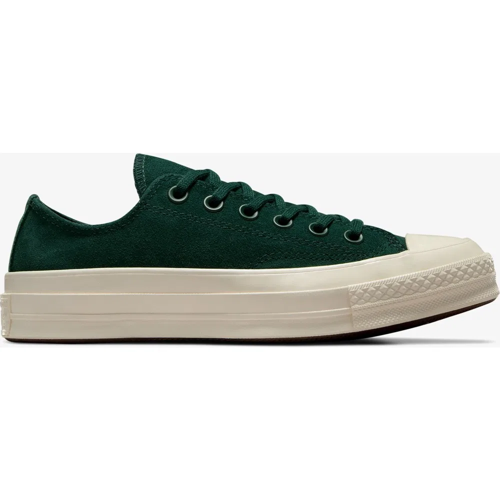 Детские кроссовки из кожи с логотипом Chuck 70 Unisex Yeşil Deri Sneaker Converse