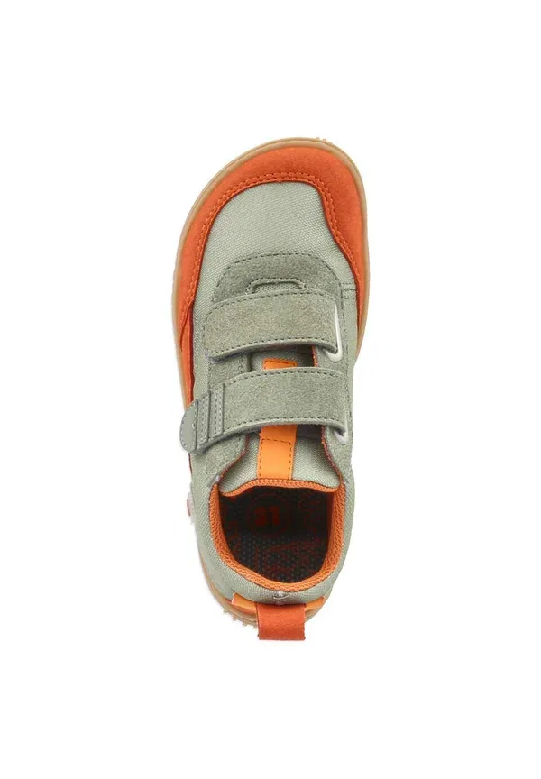Ботинки из текстиля и синтетики Erle Qnuffs, Green-orange, оранжевый — фото 3