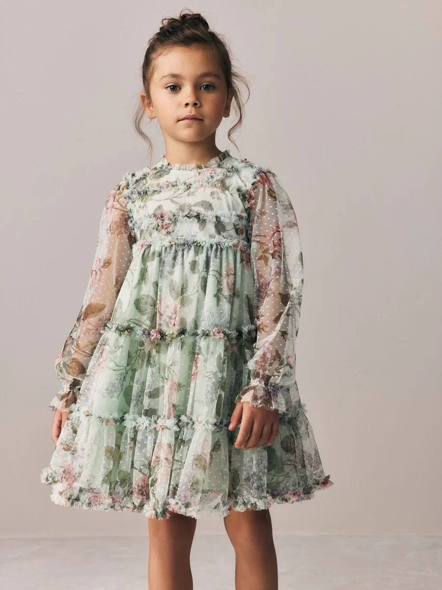 Платье LAURA ASHLEY мятного и нефритового цвета — фото 2
