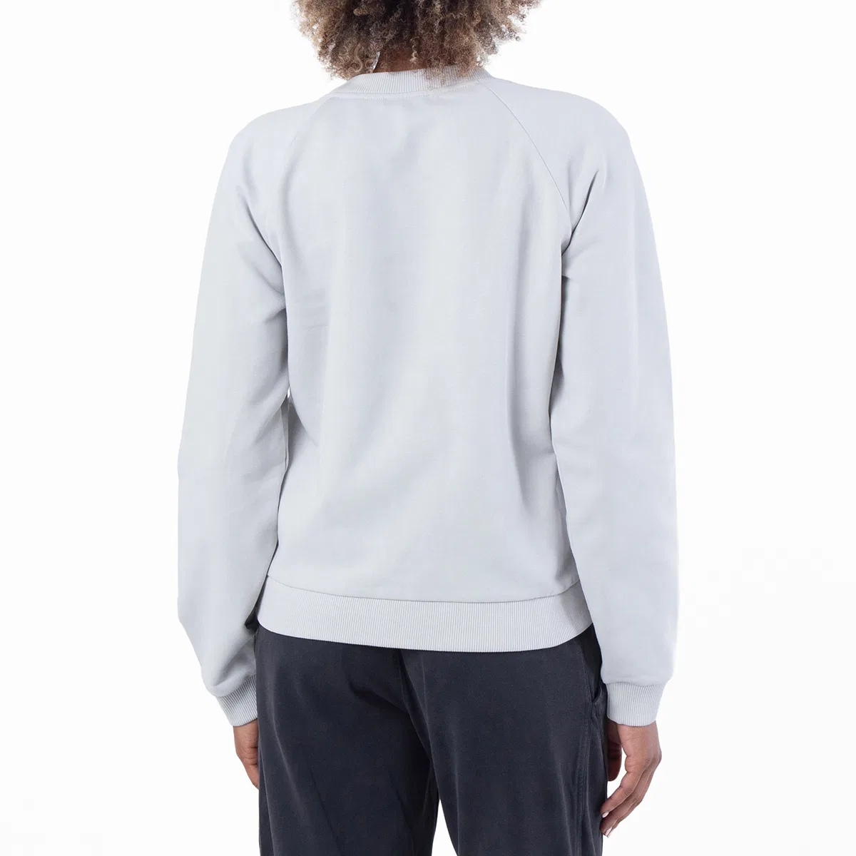 Свитшот с логотипом из хлопка Logo Print Eco-Designed Cotton Sweatshirt Balmain, Light Grey/White — фото 3