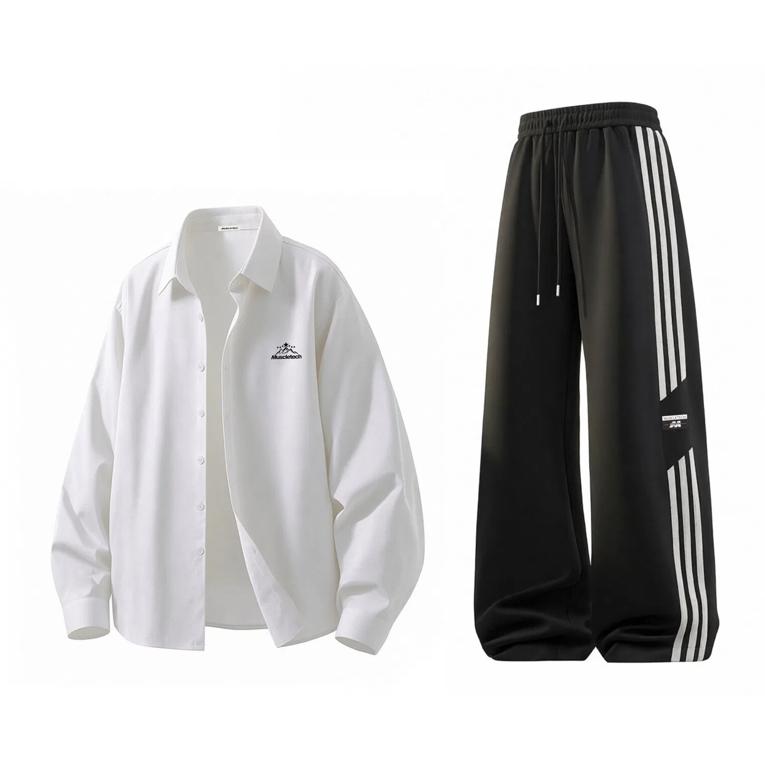 Детский комплект из футболки и брюк с принтом Shirt Matching Set MUSCLETECH
