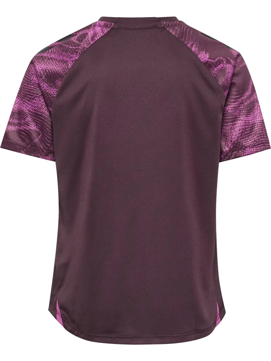 Спортивная футболка Hummel Performance Shirt 'BLAZE26 PRO' фиолетового и ягодного цвета — фото 2