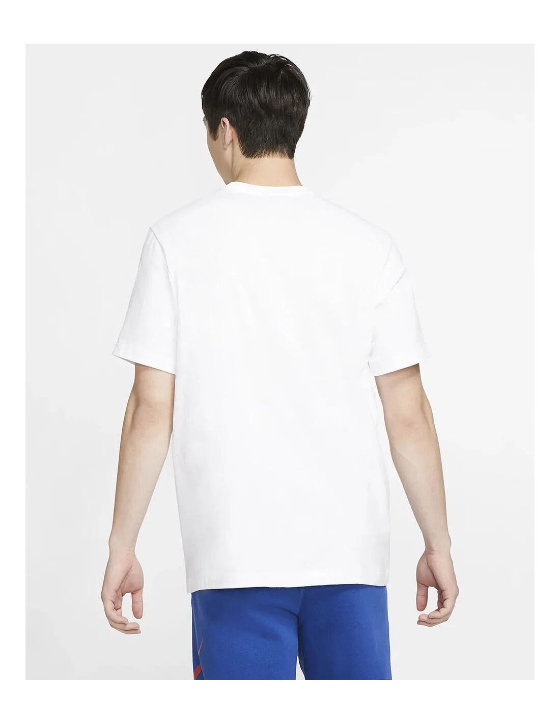 Мужская хлопковая футболка Nike, Regular Fit, White Logo — фото 4