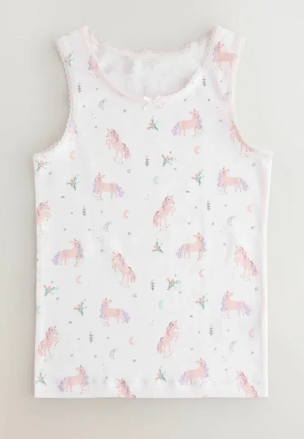 Топ с принтом Unicorn Regular fit Next, Pink Unicorn, розовый — фото 4