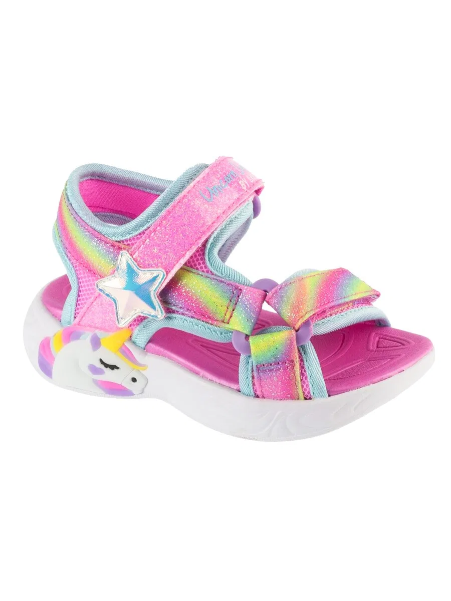 Сандалии SKECHERS 'Skechers Unicorn Dreams Sandal - Dreamy Unicorns' розового цвета