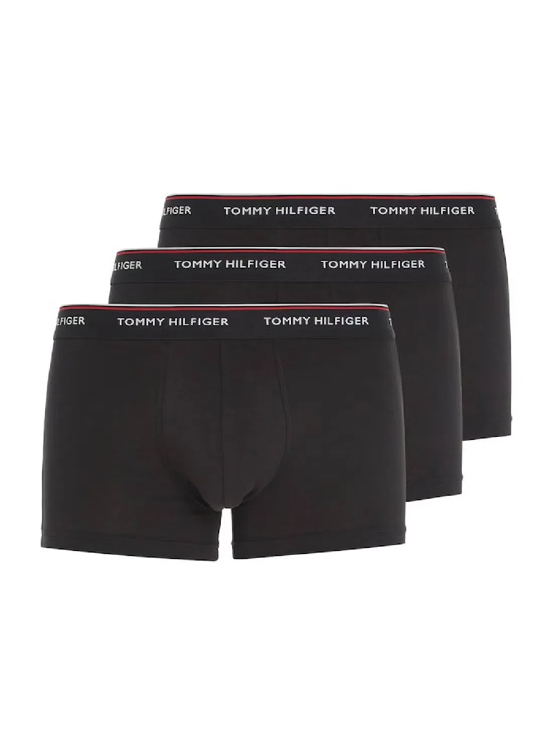 Трусы-боксеры низкой посадки, комплект из 3 штук, Tommy Hilfiger, черный