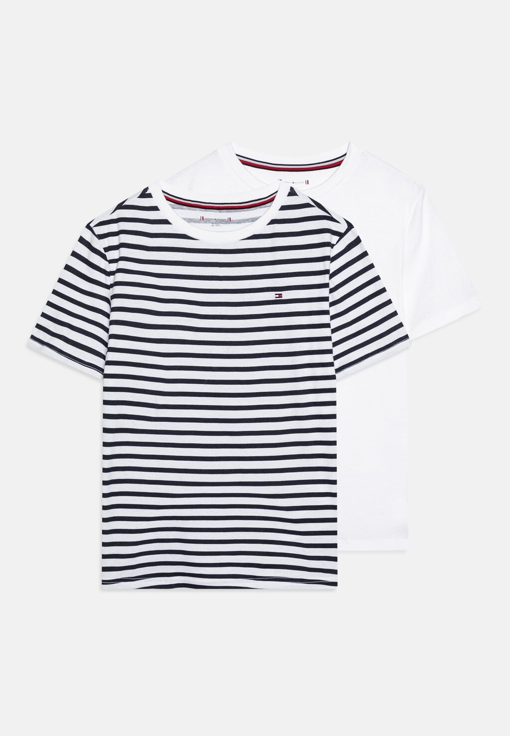 

Футболка с принтом TEE PRINT UNISEX 2 PACK Tommy Hilfiger, цвет desert sky breton/white