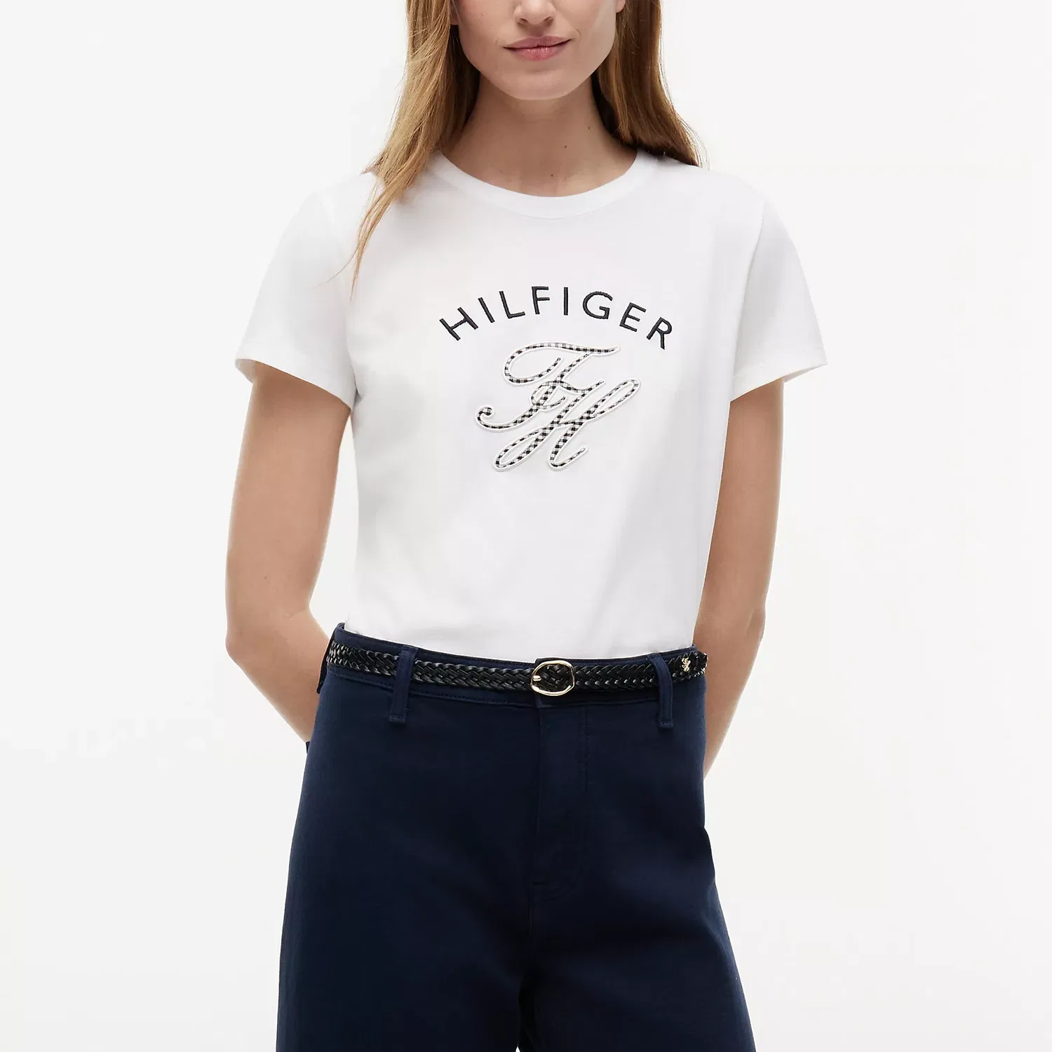 Футболка с круглым вырезом Tommy Hilfiger, Ecru — фото 4