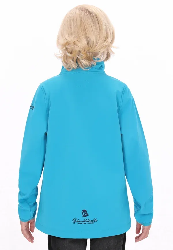 Куртка софтшелл водонепроницаемая Soft shell striuke Schmuddelwedda, cyanblau, синий/голубой — фото 3