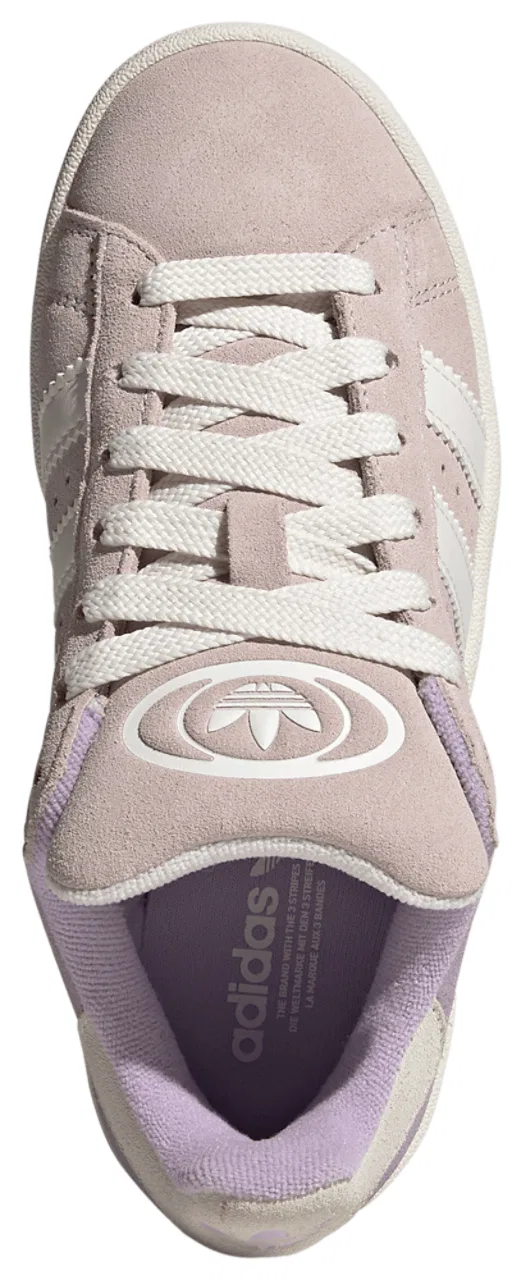 Кроссовки для девочек Campus 00s Adidas, цвет Core White/Almost Pink/Powder Plum — фото 4