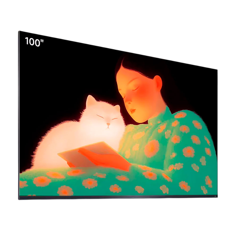 

Телевизор Hisense Vidda Sticker Wallpaper, 100", 4K, QD-MiniLED, 330 Гц, черный