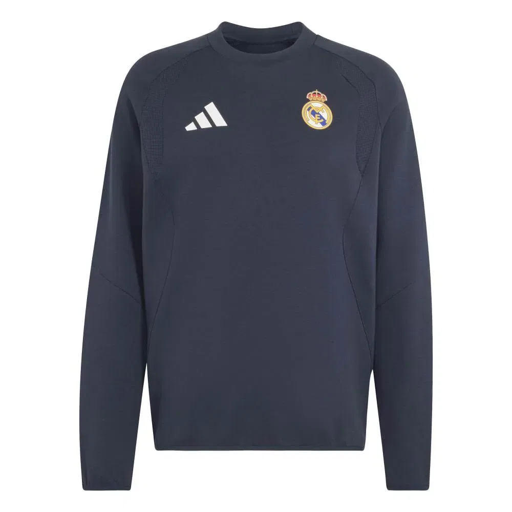 Мужской свитшот с принтом Real Madrid Training Crew Adidas, Blue — фото 3
