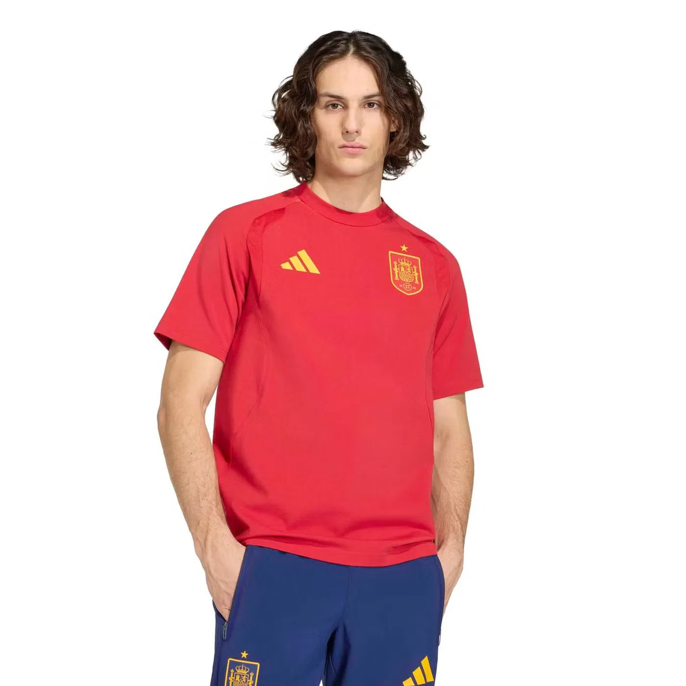Футболка с футбольным принтом Spain Tiro Travel Adidas, телесный — фото 2