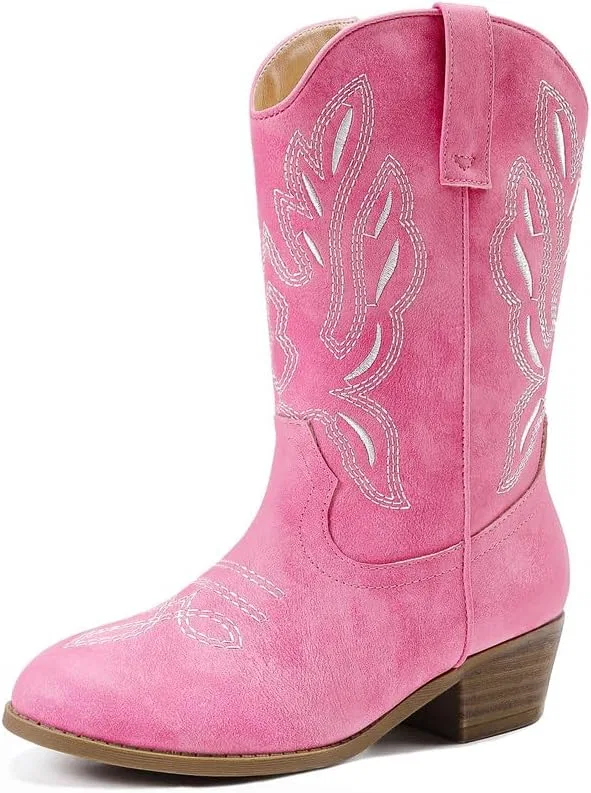 Детские сапоги для девочек с принтом Cowgirl Boots LAURMOSA, Pink