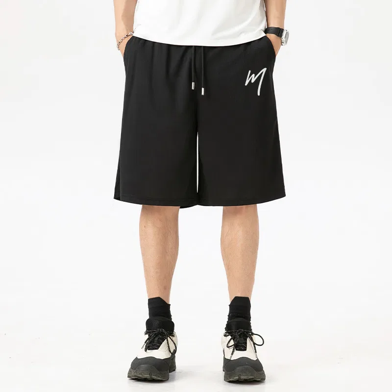 Детские шорты быстросохнущие MINISO, Quick-Dry Mesh Dark Gray (Ma Lifestyle Joyful Pants Logo) — фото 4