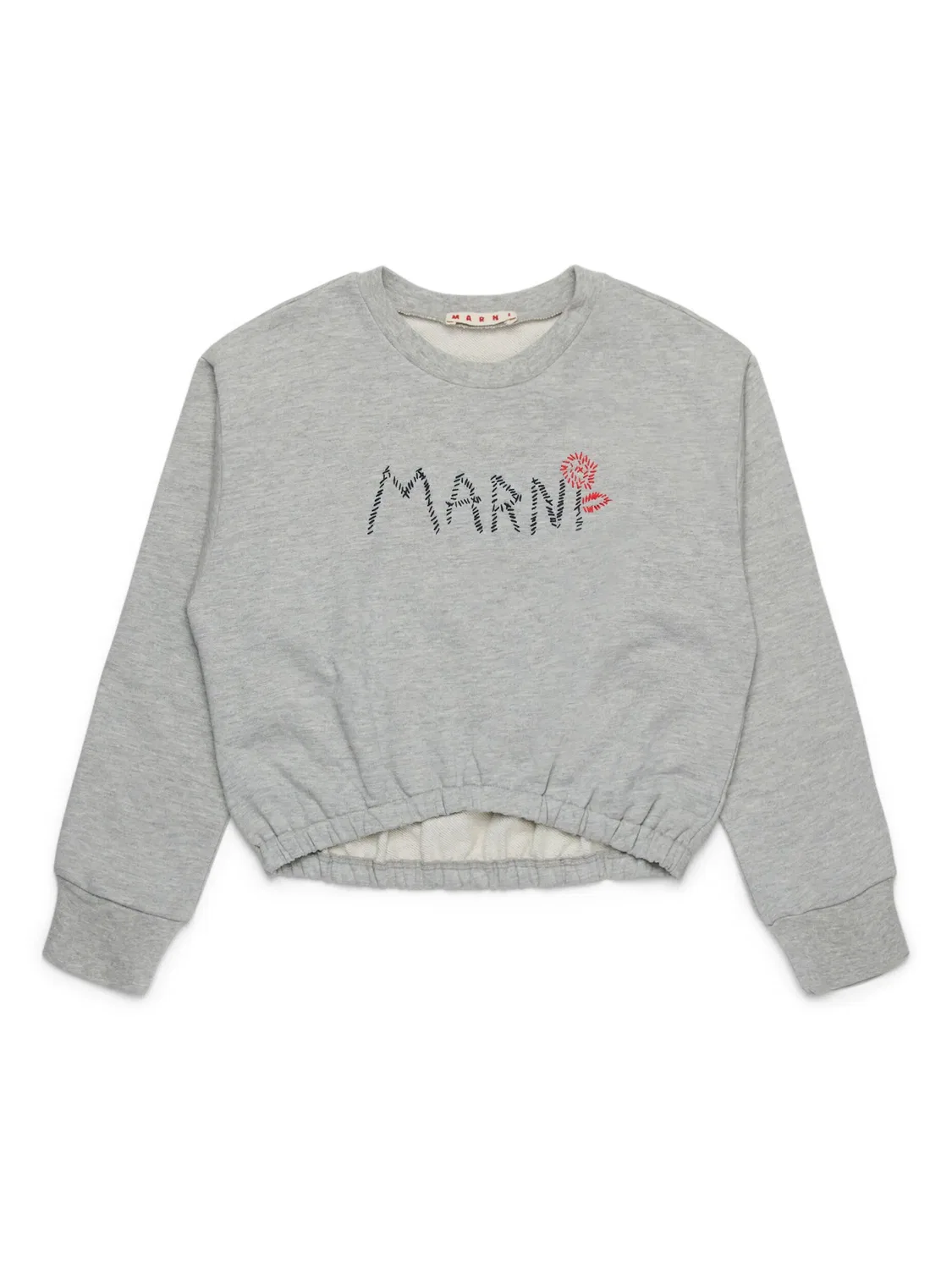 Свитшот с логотипом Marni, серый