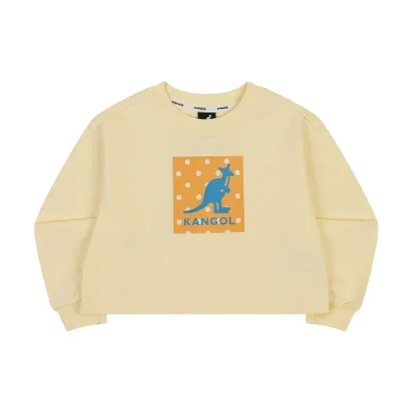 Свитшот с графическим принтом SA 2106, Kangol Kids, желтый