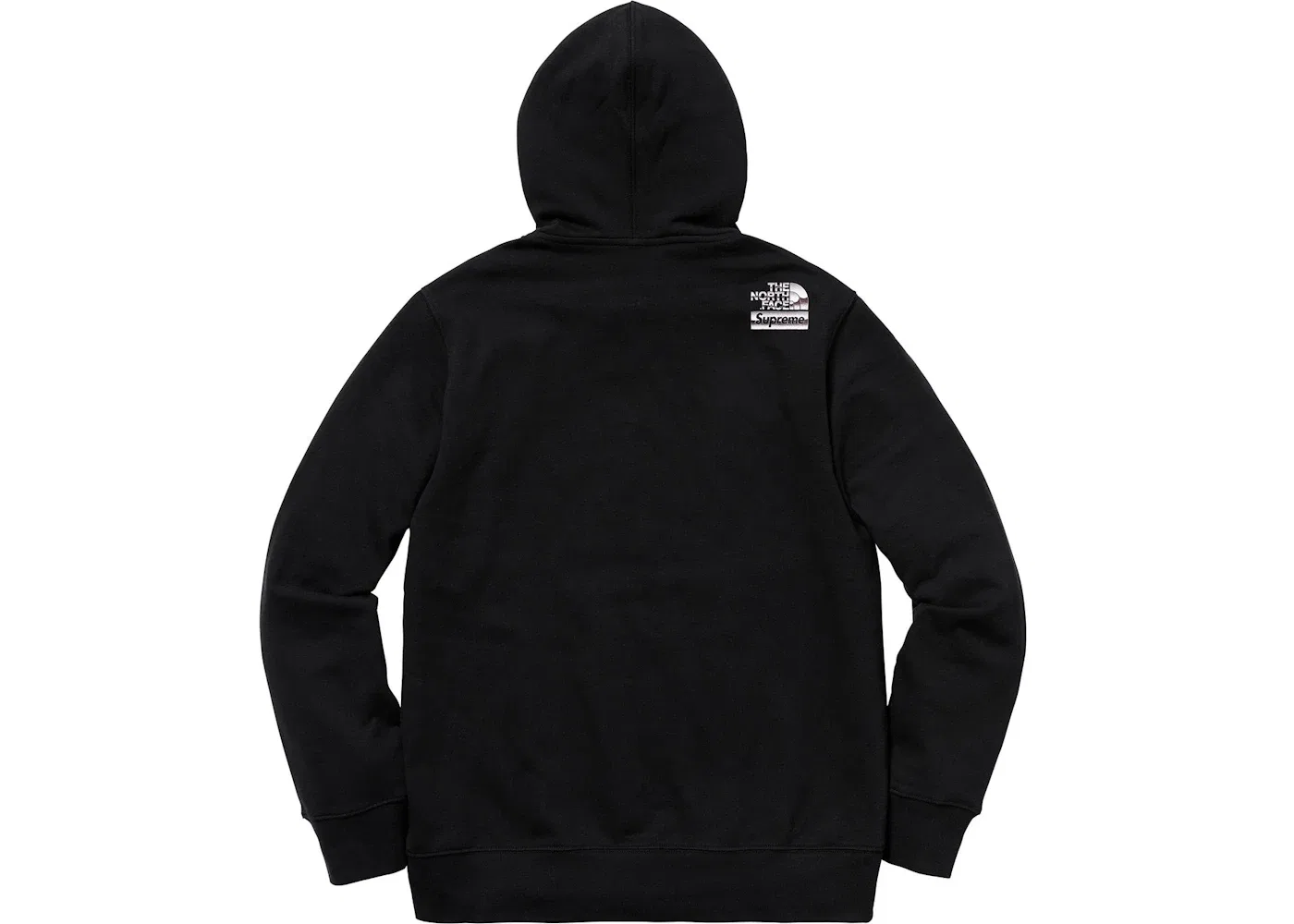 Мужская худи с металлическим логотипом Supreme The North Face, Black — фото 2