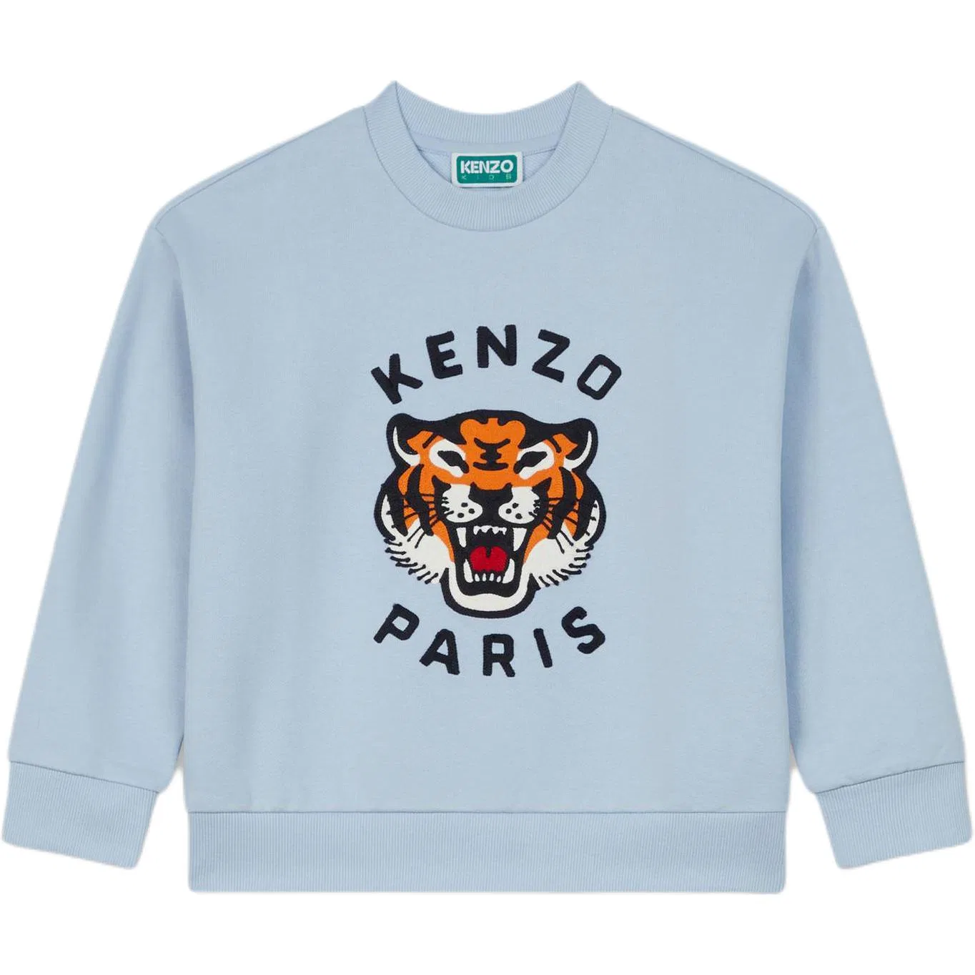 Детский свитшот с круглым вырезом Light Blue KENZO
