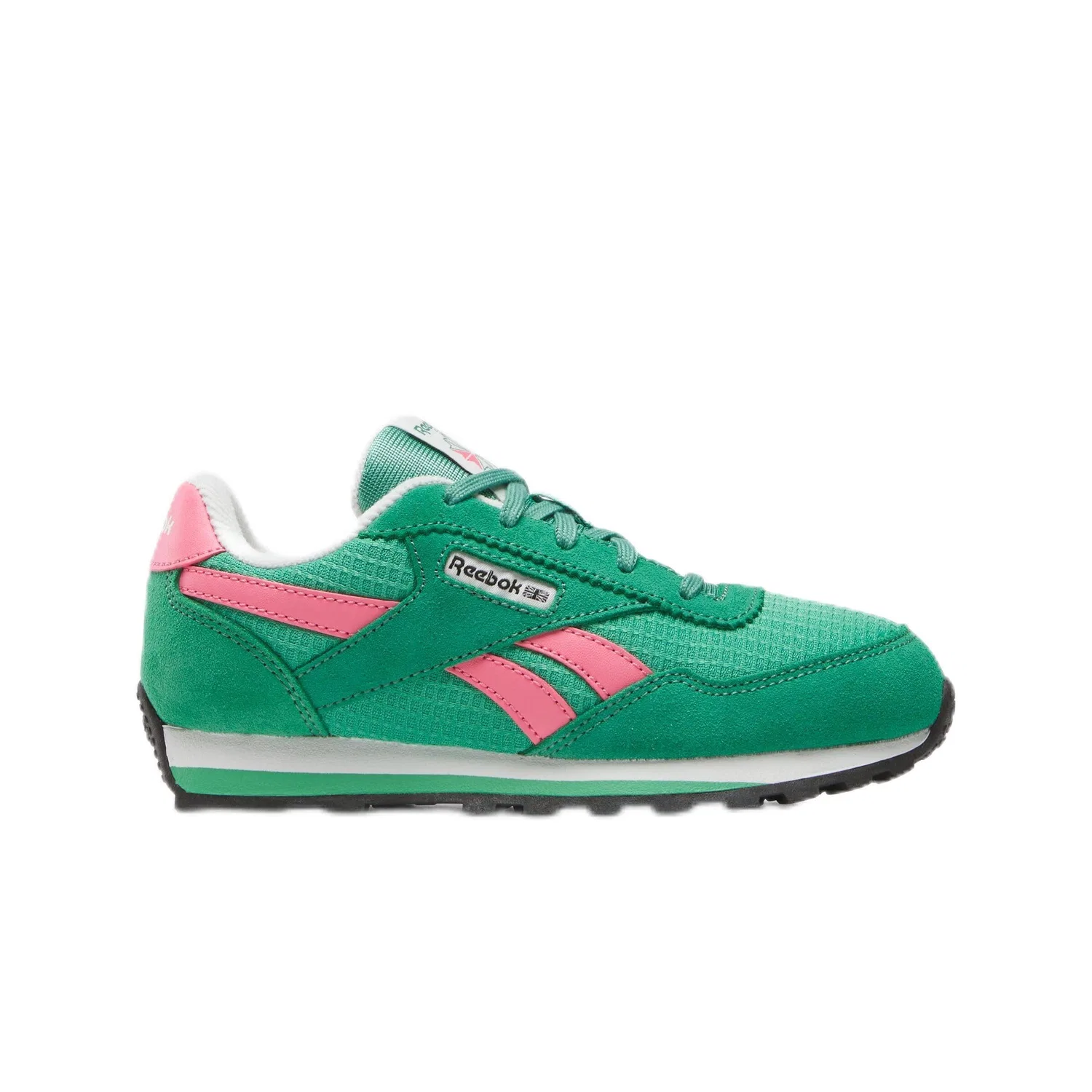 Детские кроссовки для мальчиков шнурованные Reebok Classic Az, Green Upgrade Passion Pink