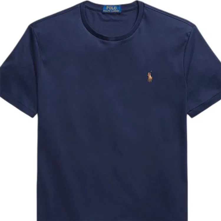 Мужская футболка с круглым вырезом, прямого кроя, Elegant Dark Blue, Polo Ralph Lauren, Elegant Dark Blue — фото 4