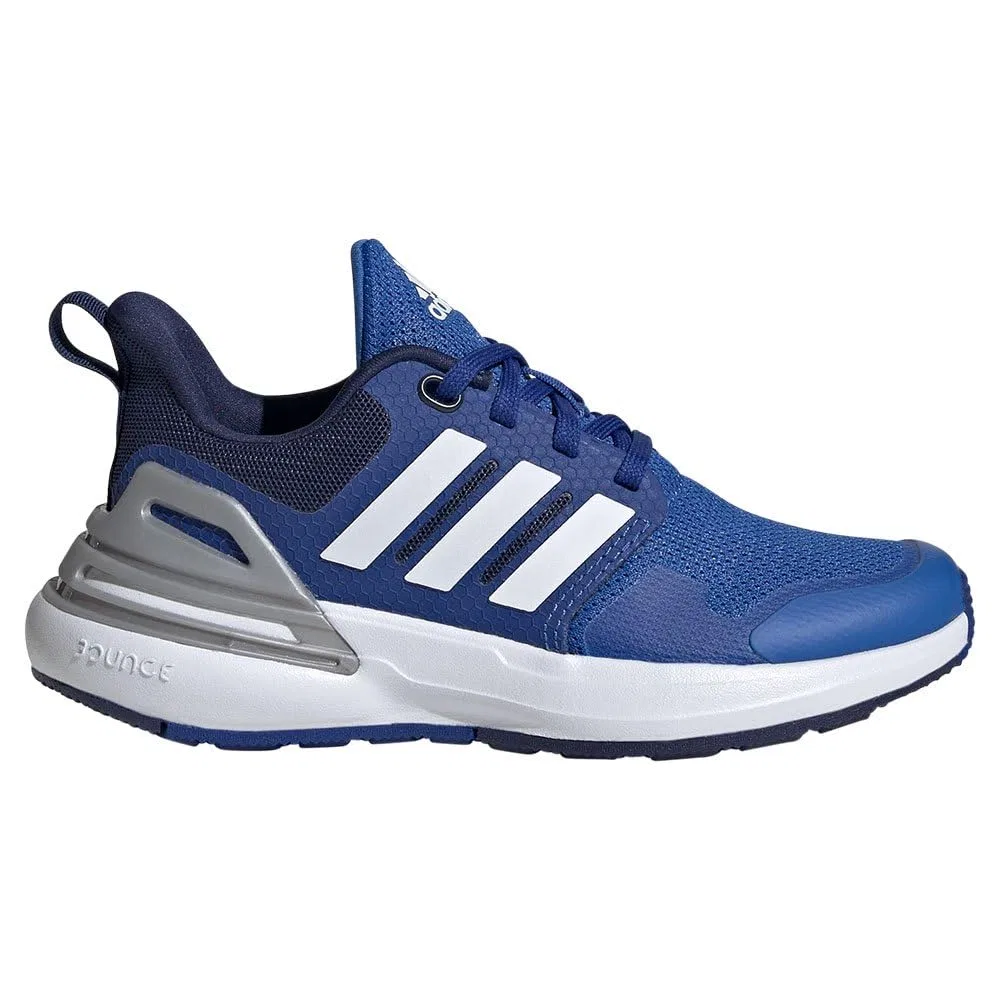 Детские кроссовки для мальчиков с амортизацией Rapidasport Bounce Lace Shoes Adidas, Bright Royal Cloud White Team Royal Blue — фото 2