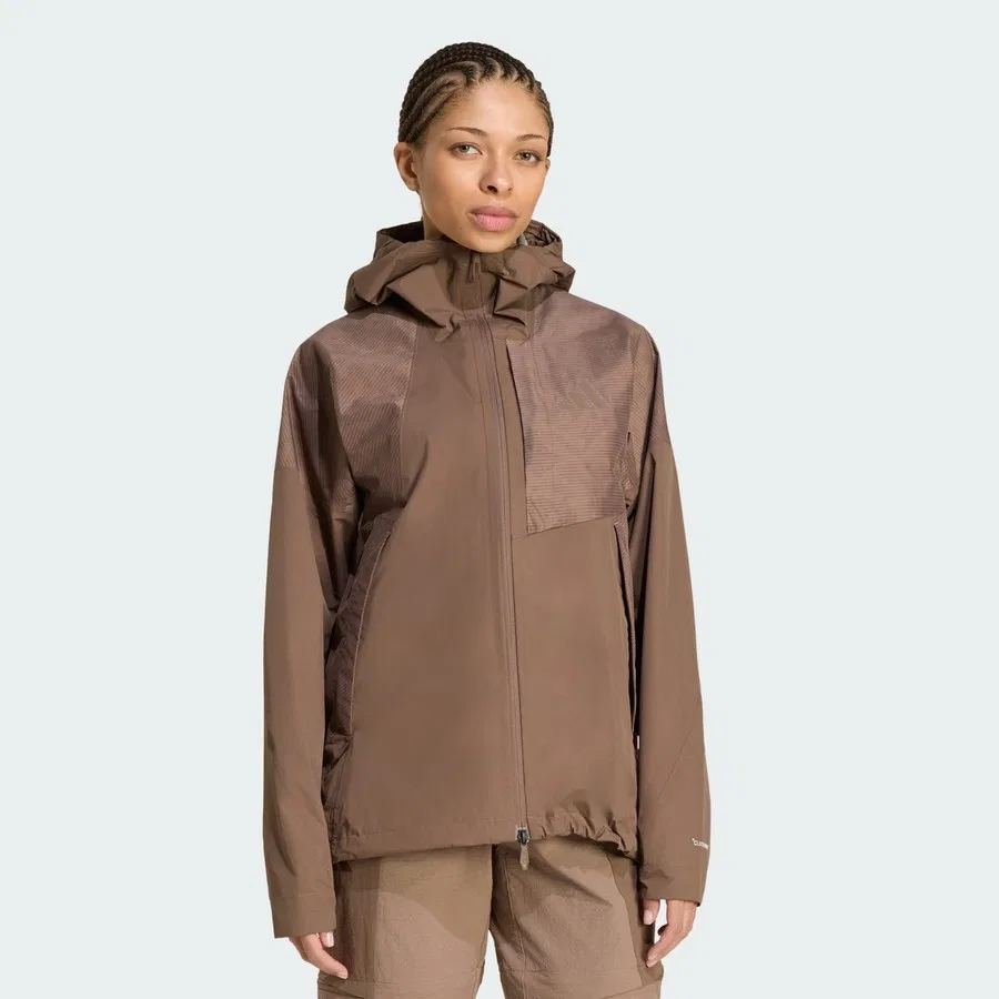 Куртка-гибрид Terrex Xperior 2.5 Layer Hybrid PRIMEKNIT CLIMAPROOF adidas, Коричневый