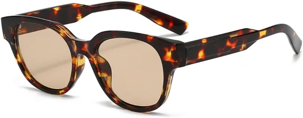 

Ретро-солнцезащитные очки для женщин конфетных цветов, модные очки с леопардовым принтом синего цвета, трендовые мужские солнцезащитные очки с защитой от УФ-излучения UV400 UUPTTPL, Leopard Champagne