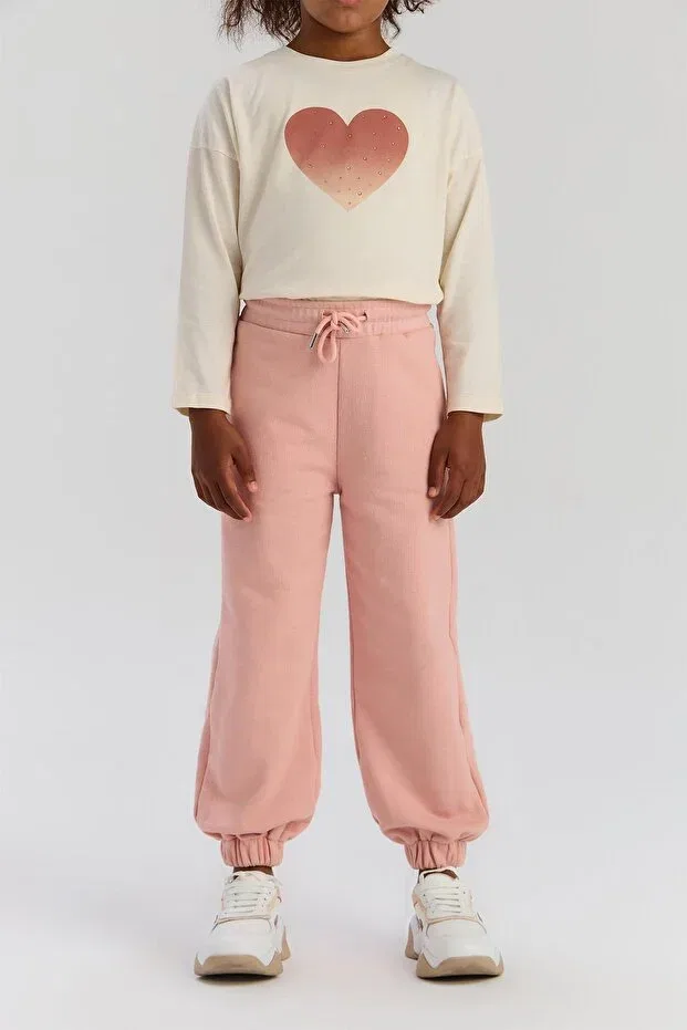 Детский спортивный комплект для девочек хлопковый Tyess Basic, Gul Dry — фото 3