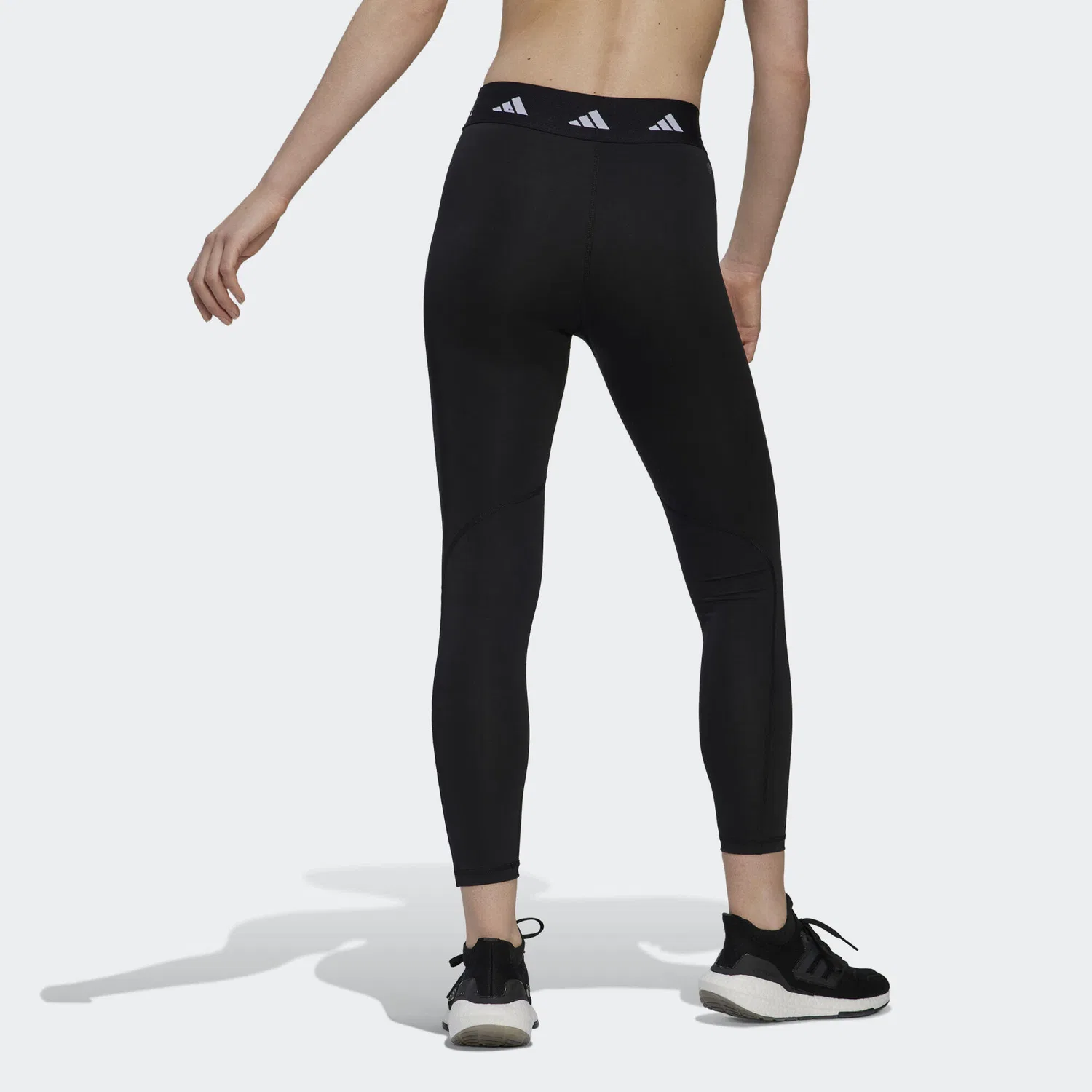 Женские леггинсы с компрессией Techfit 7/8 Adidas, Schwarz — фото 3