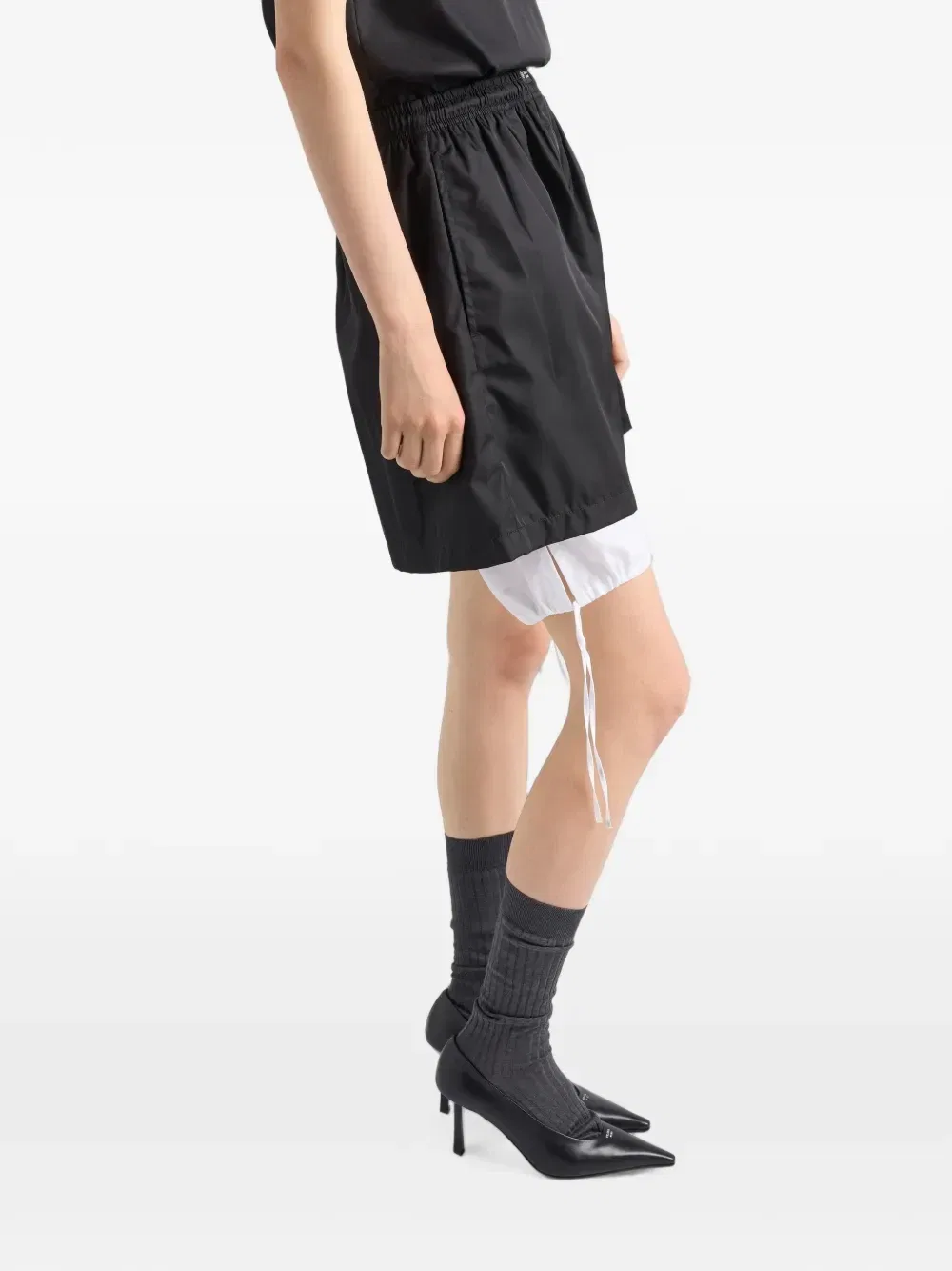 Шорты из Re-Nylon Prada, черный — фото 4