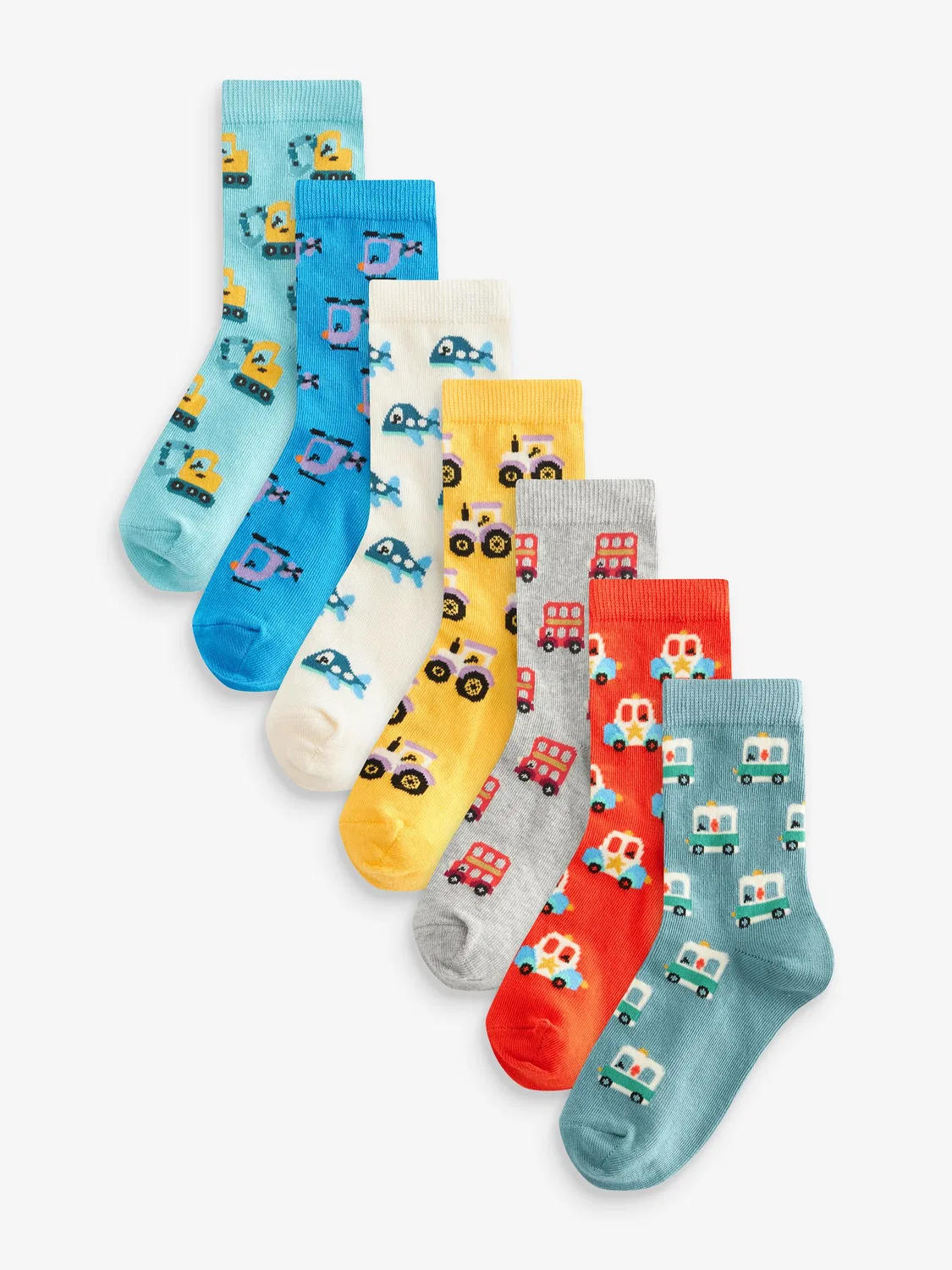 Носки 7 пар, хлопок, Bright Vehicle Next, Bright Vehicle