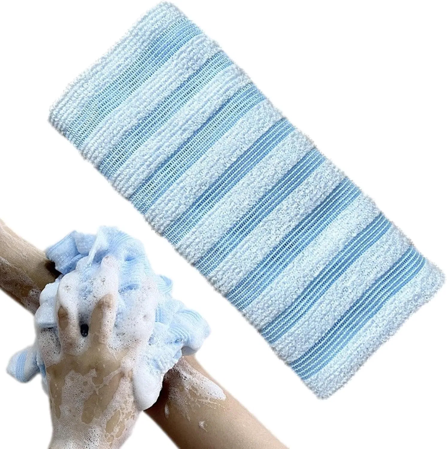 Скребок для душа двухсторонний, Generisch, 25 x 100 см, Blue