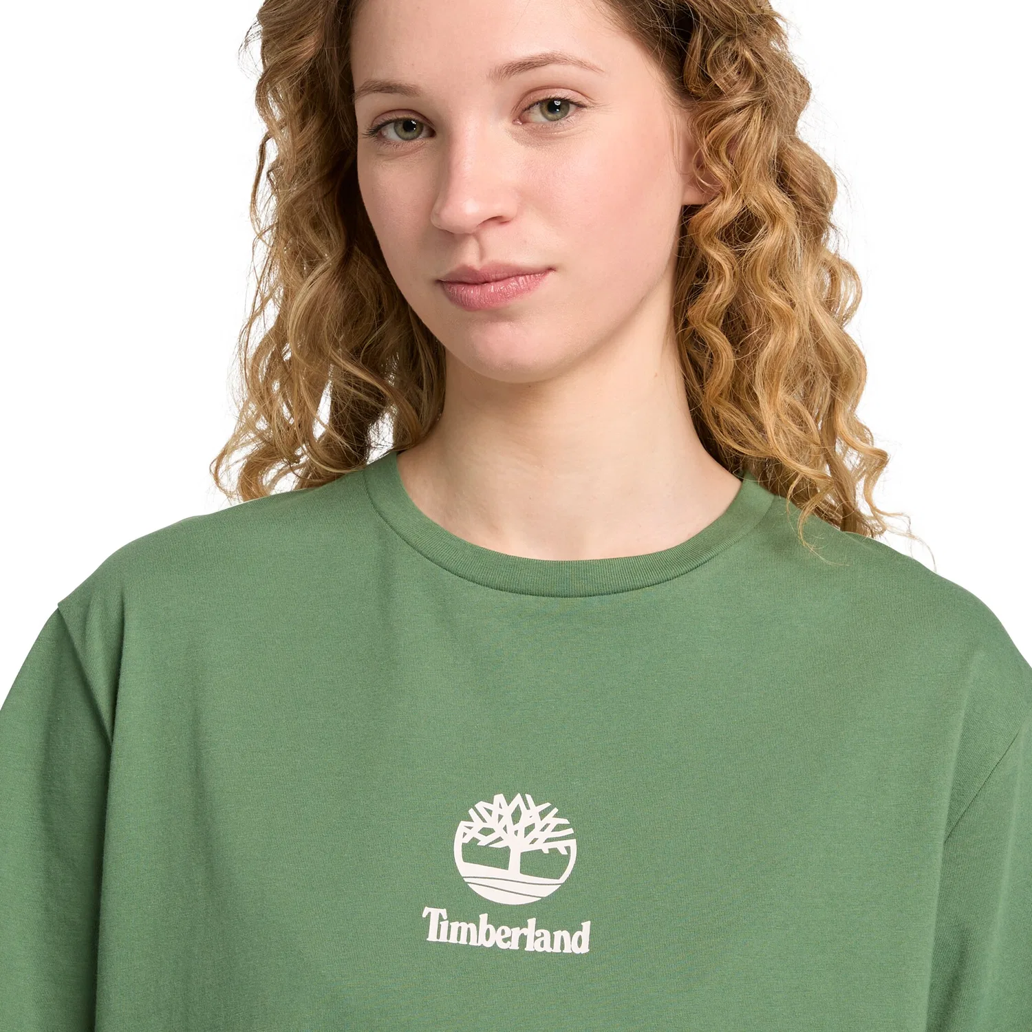 Детская хлопковая футболка с логотипом Timberland, Myrtle — фото 3